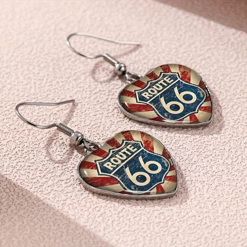 Heritage Route Elegance Heart Drop Earrings