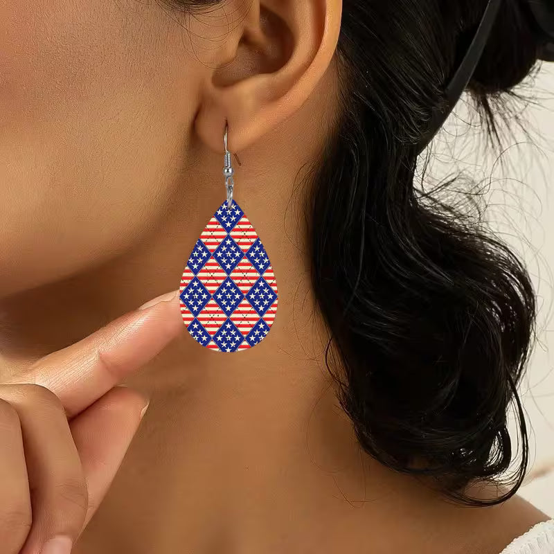 Harlequin Liberty Heirloom Teardrop Earrings