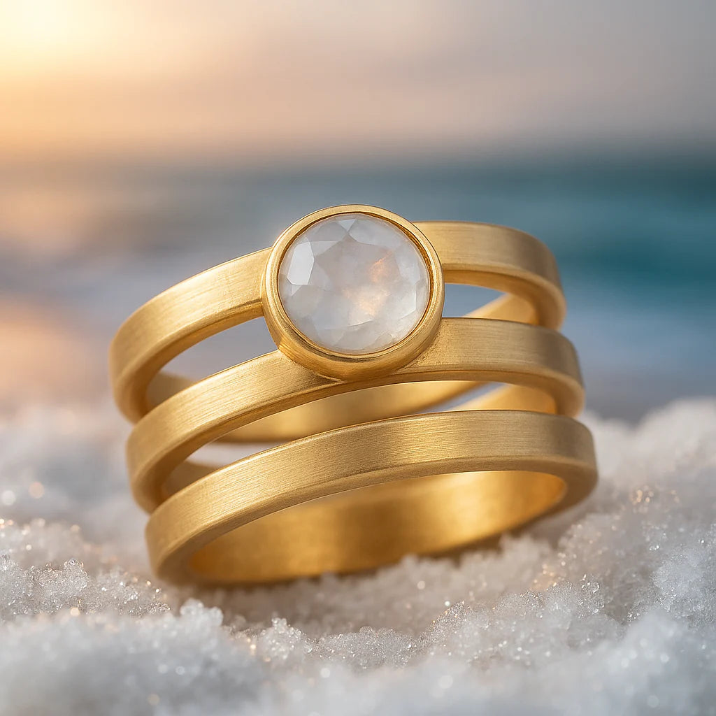 Asian Gold Multi-Layer Forefinger Ring