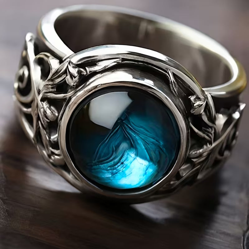 Enchanted Deep-Blue Elegance Ring
