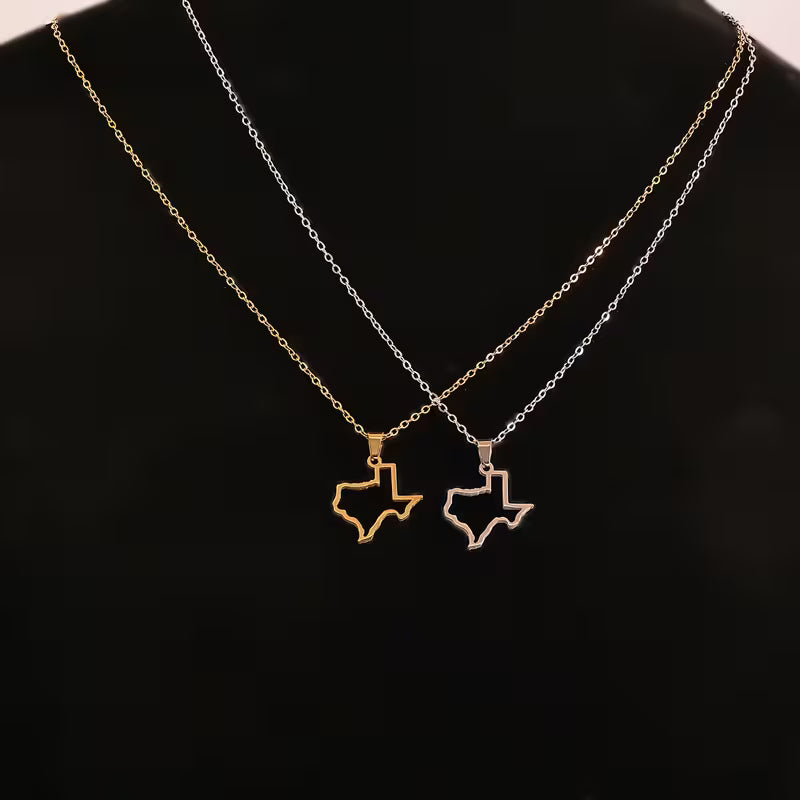 Texas Silhouette Grace Pendant Necklace