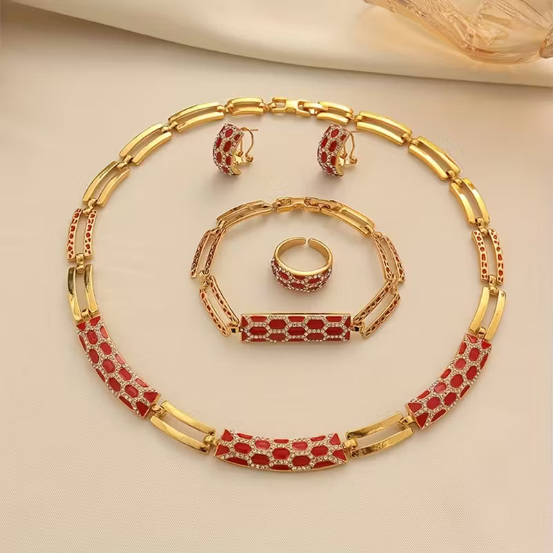 Imperial Crimson Grace Jewelry Set