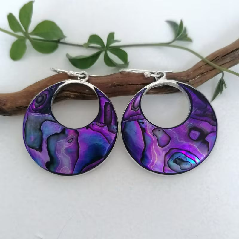 Twilight Aurora Statement Hoop Earrings