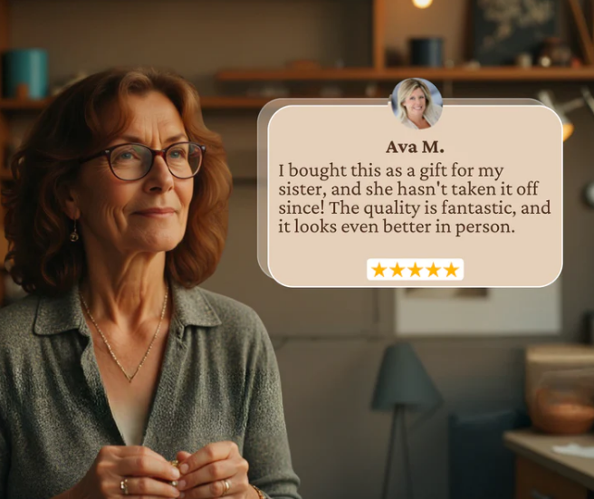 Elena - Vintage silver ring with gold plating