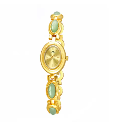 Luxurious Natural Stone Chain Wristwatch with Elegance