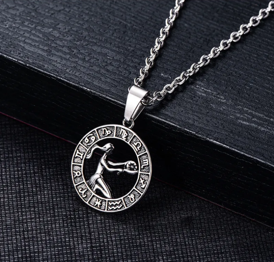 Stainless Steel Cancer Zodiac Pendant
