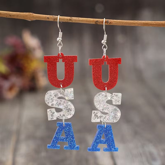 Liberty Monogram Elegance Drop Earrings