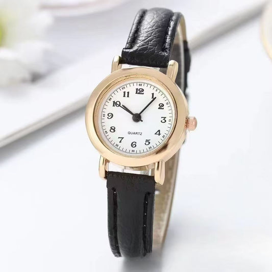 Timeless Korean Style Thin Strap Watch With Small Dial