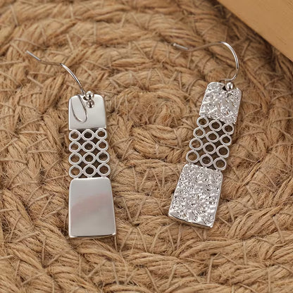 Sculpted Harmony Linear Earrings
