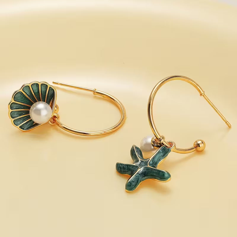 Coastal Pearl Whispers Drop Earrings