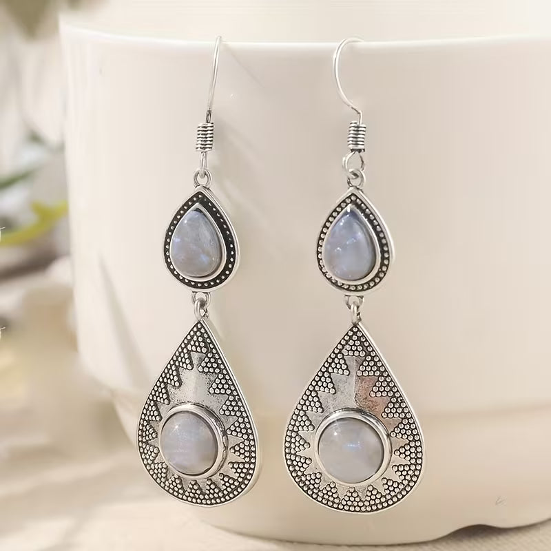 Moonlit Elegance Teardrop Earrings