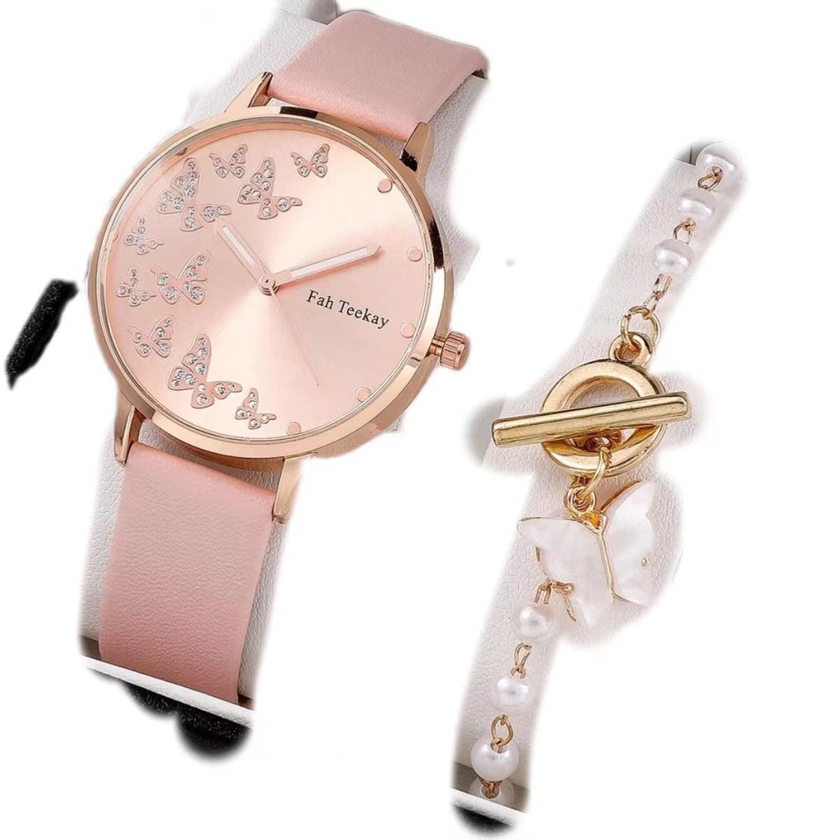 Elegant Belt Watch For Women Diamond Dial Quartz Timepiece