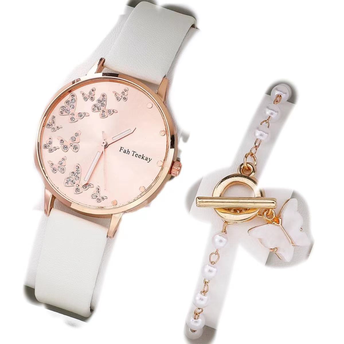 Elegant Belt Watch For Women Diamond Dial Quartz Timepiece