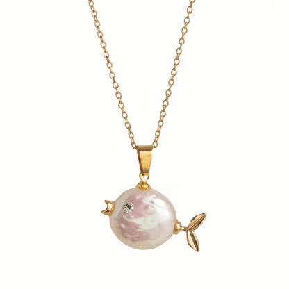 Pearlescent Ocean Reverie Pendant Necklace