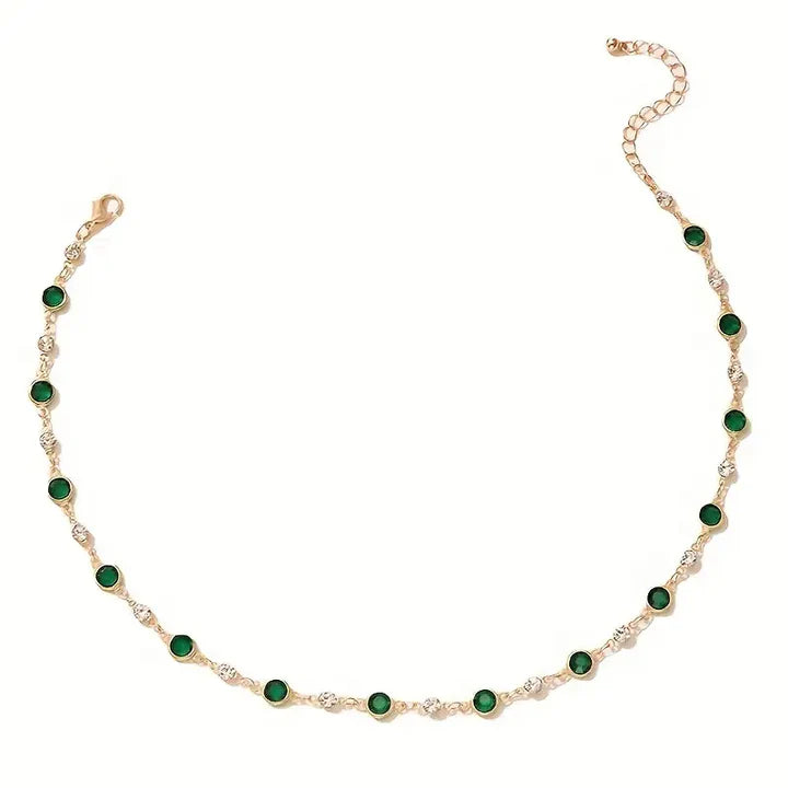 Emerald Green Pendant Necklace