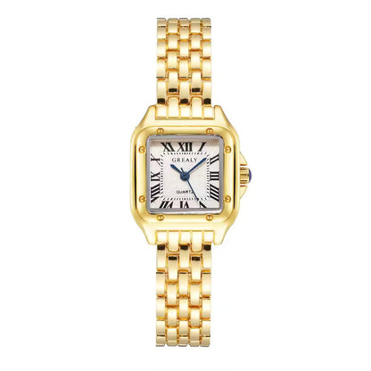 Radiant Gold Stainless Steel Quartz Luxury Timeless Watch