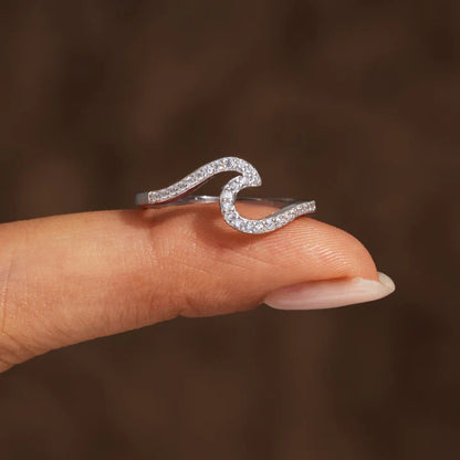 Crystal Wave Ring
