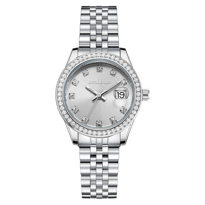 Elegant Women's Calendar Watch With Timeless Minimalism