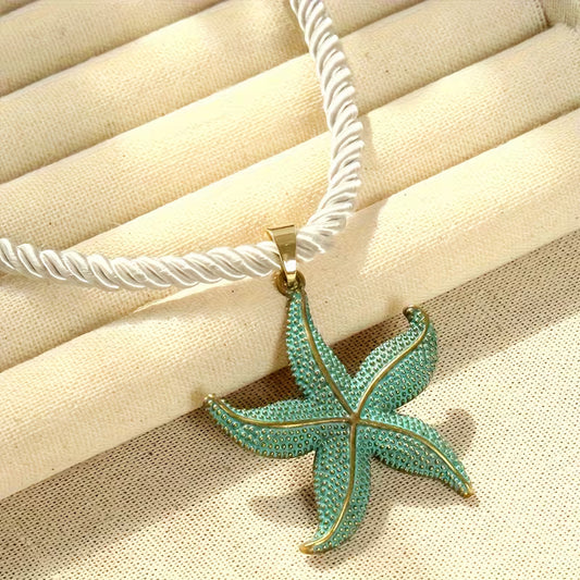 Seafoam Star Heirloom Pendant