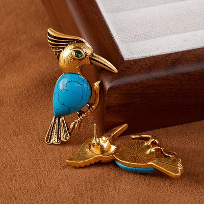 Azure Songbird Heirloom Earrings