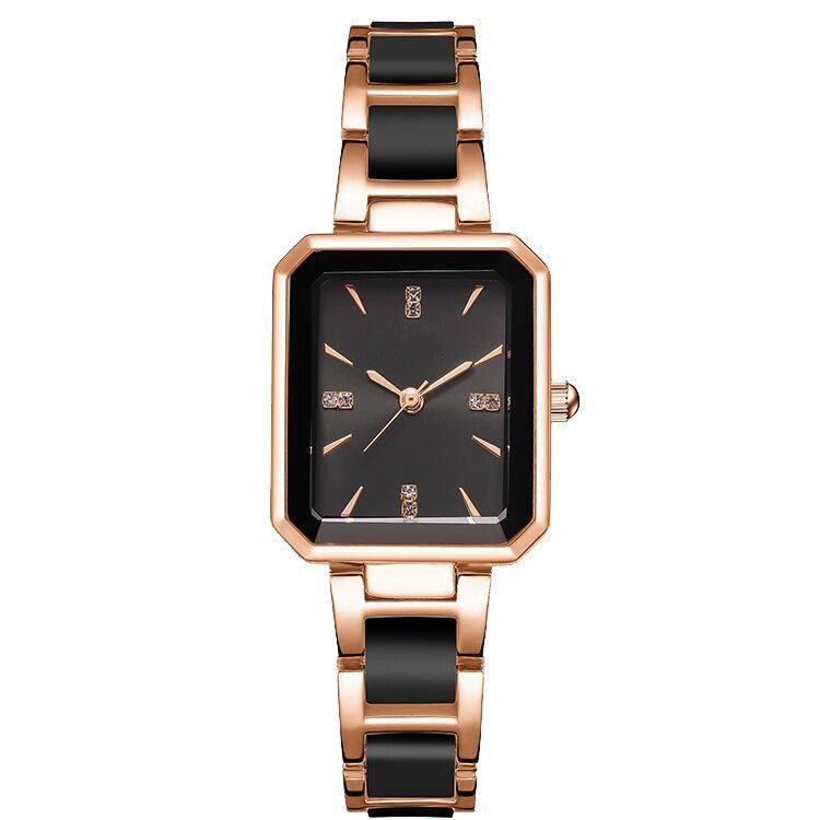 Sophisticated Ceramic Square Watch For Women Premium