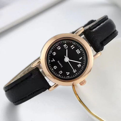 Timeless Korean Style Thin Strap Watch With Small Dial