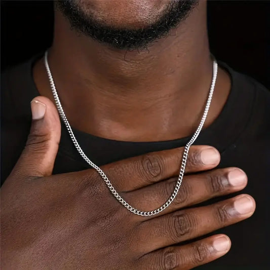 Men's Minimalist 3mm Chain Necklace