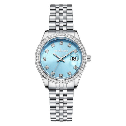 Elegant Women's Calendar Watch With Timeless Minimalism