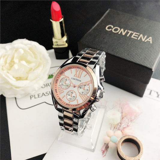 Timeless Diamond Quartz Mesh Strap Watch For Women Classic