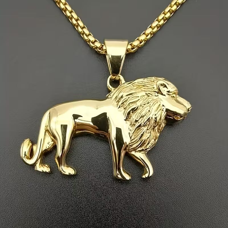 Regal Lioness of Grace Pendant Necklace