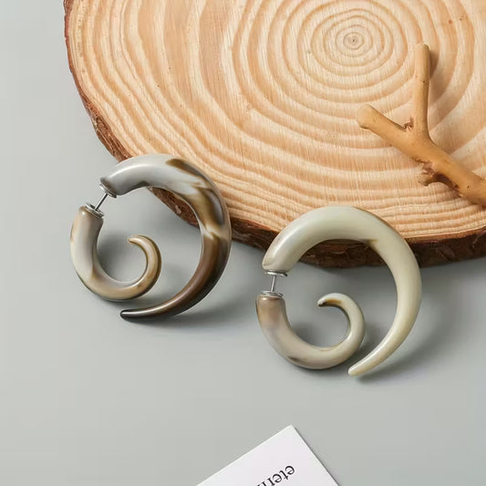 Timeless Ivory Spiral Grace Earrings