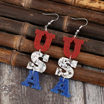 Liberty Monogram Elegance Drop Earrings