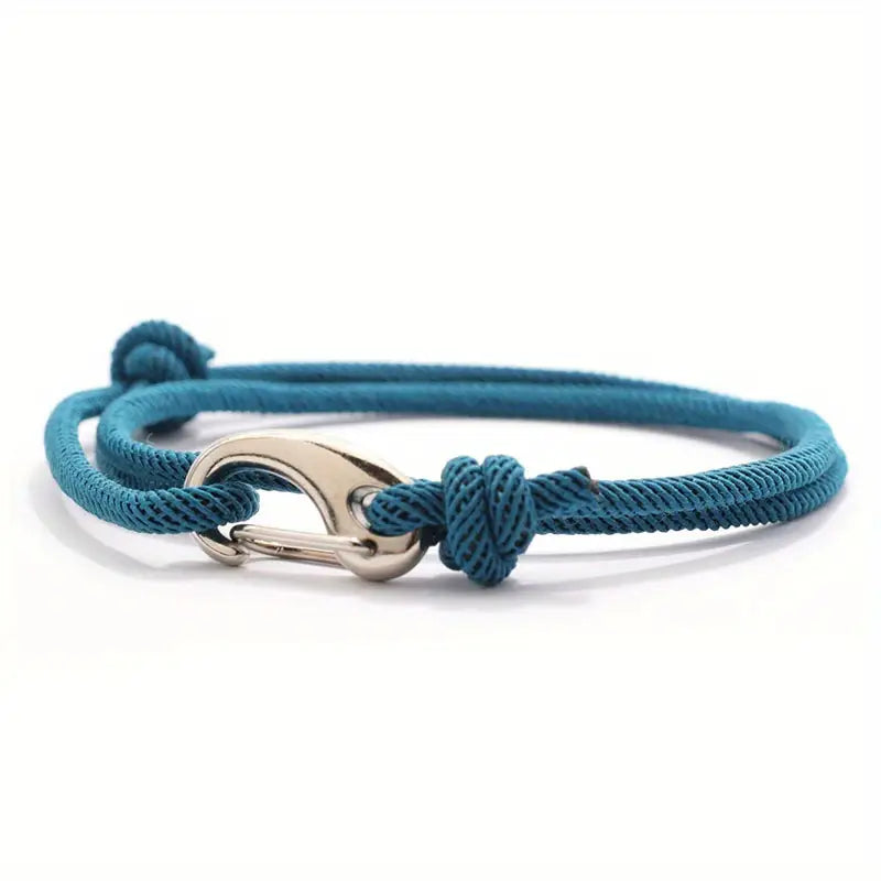 シンプルアジャスタブルロープブレスレット