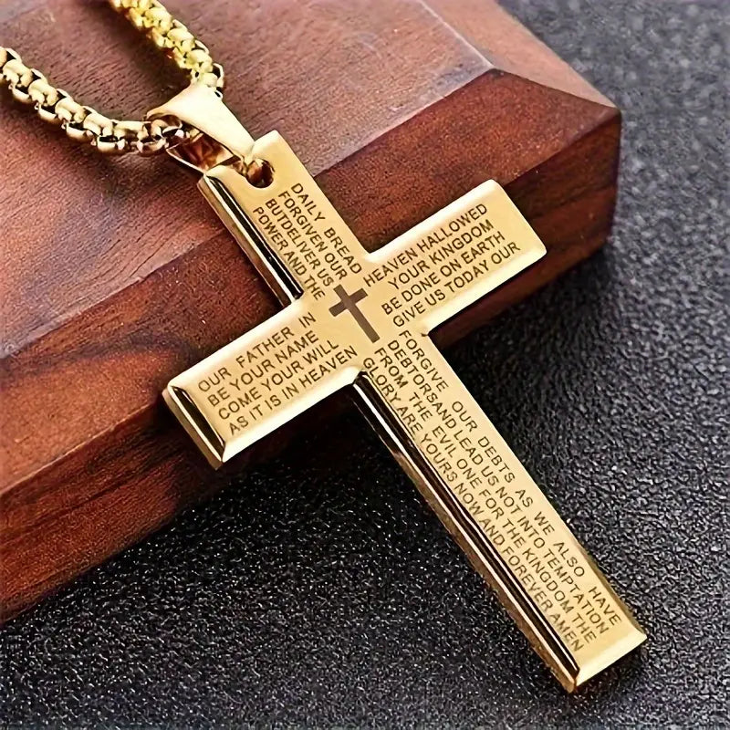 Unisex Trendy Cross Pendant Necklace