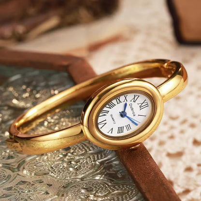 Rose Gold Oval Elegance Watch