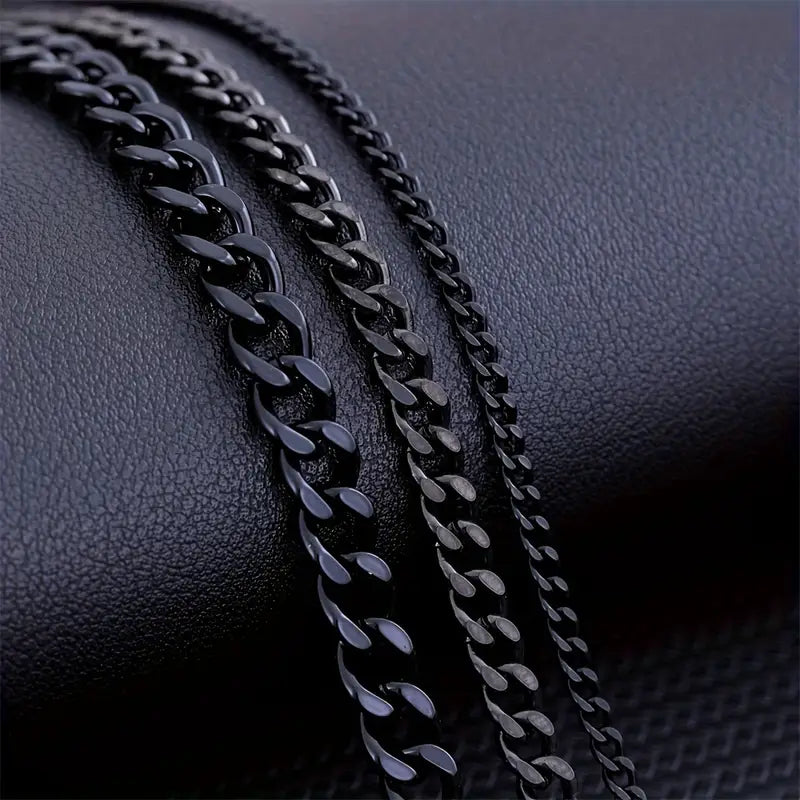 ミニマリスト メンズ キューバンチェーンネックレス