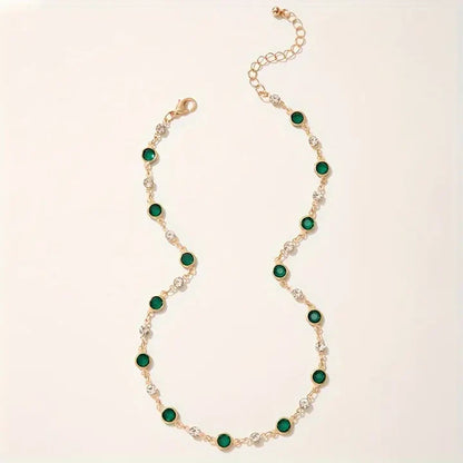 Emerald Green Pendant Necklace