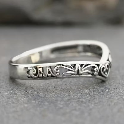 Whispered Scrollwork Elegance Ring