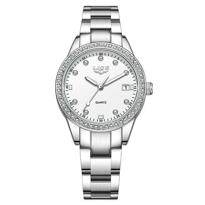 Timeless Diamond Encrusted Quartz Watch For Women Luxury