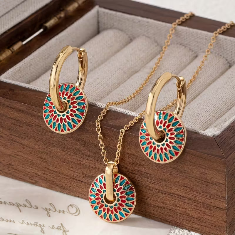 Radiant Mosaic Harmony Jewelry Set