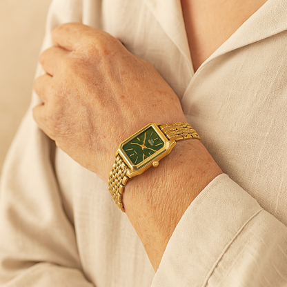 Elegant Square Case Quartz Wristwatch Folding Clasp