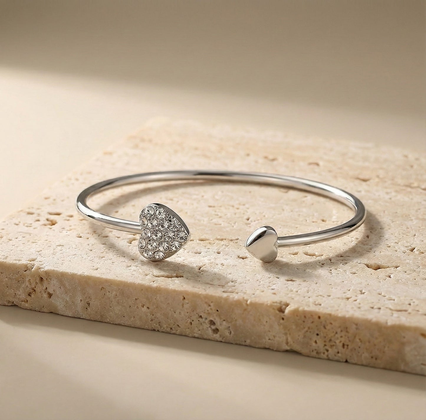 Eternal Sparkling Heart Bangle