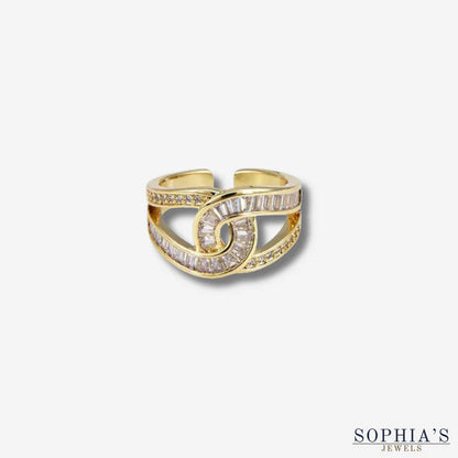 Mia | Elegant, knotted adjustable ring