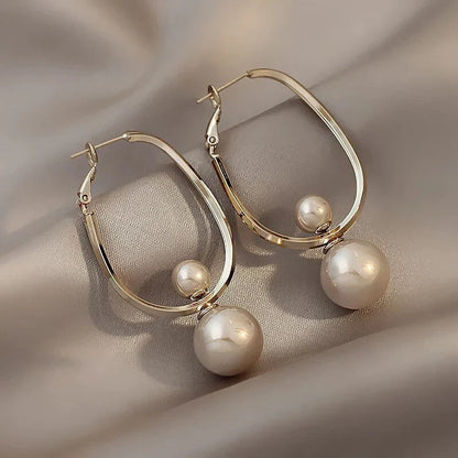 Vintage Charming Pearl Earrings