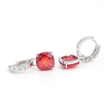 Ruby & Diamond Stud Earrings