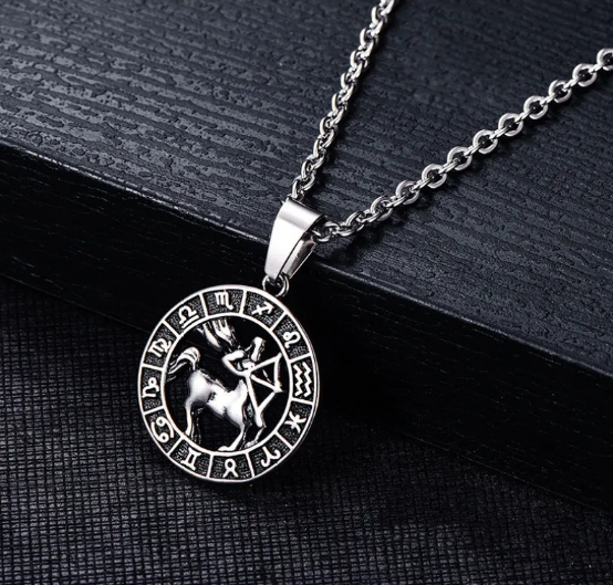 Stainless Steel Cancer Zodiac Pendant