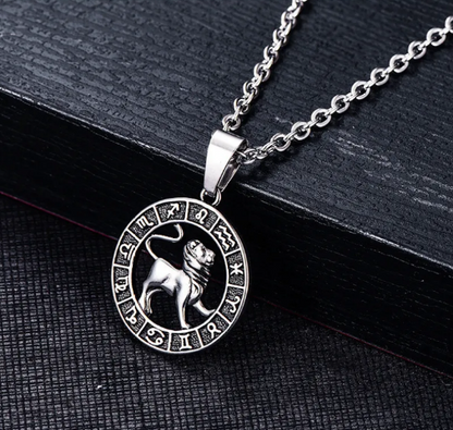 Stainless Steel Cancer Zodiac Pendant
