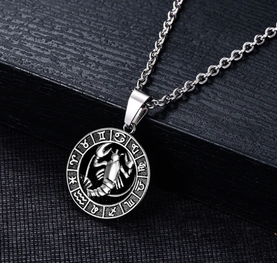 ステンレススチール 蟹座ペンダント