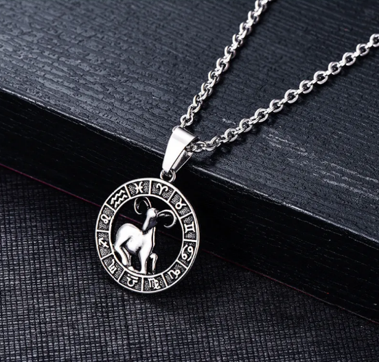 Stainless Steel Cancer Zodiac Pendant