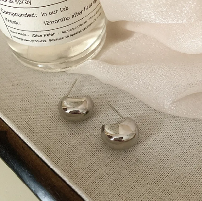 Irregular Metal Drop Earrings